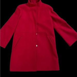 MANGO red coat made in Vietnam.
